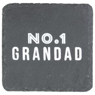 Father's Day Slate Grandad Coaster - No 1 Grandad