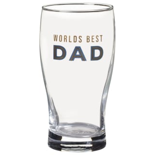 Father's Day Beer Glass - World's Best Dad