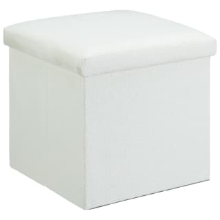 Washed Ashore Square Boucle Effect Cube - Cream