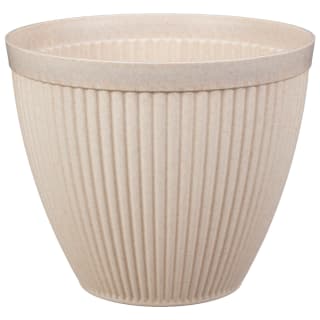 Extra Large Ribbed Planter - Cream