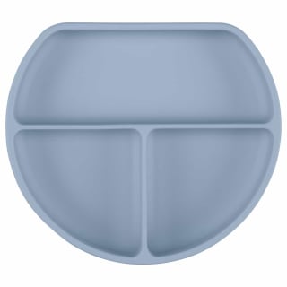 Silicone Section Plate - Blue