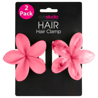 Style Studio Flower Hair Clamps 2pk - Pinks