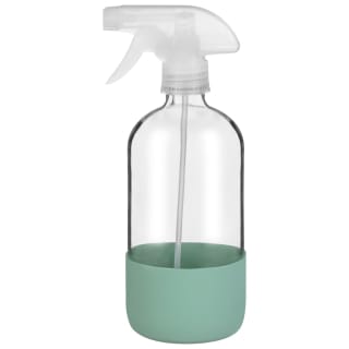 Glass Spray Bottle with Silicone Base - Sage
