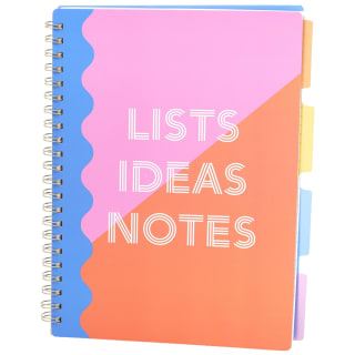Back to School A4 Project Book - Blue Waves