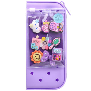 Kawaii CHarm Pencil Case - Purple