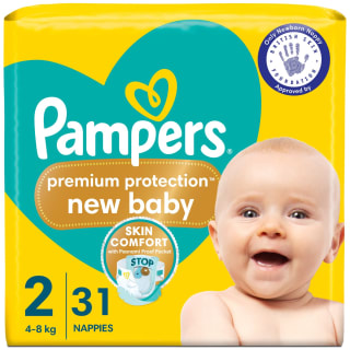 Pampers New Baby Nappies 31pk - Size 2