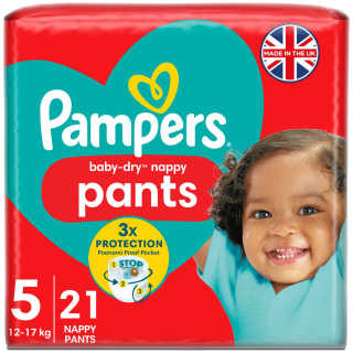 Pampers Baby-Dry Nappy Pants 21pk - Size 5