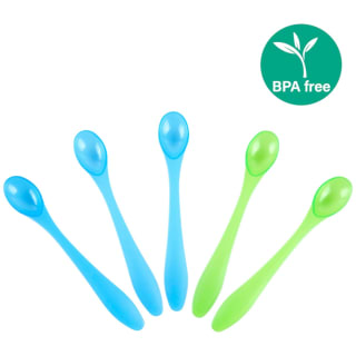 Griptight Weaning Spoons 5pk - Blue & Green