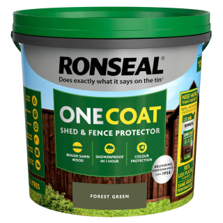 Ronseal One Coat Shed & Fence Protector 5L - Forest Green