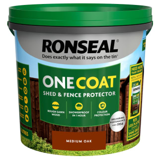Ronseal One Coat Shed & Fence Protector 5L - Medium Oak
