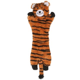 Flattie Crinkle Safari Dog Toy - Tiger