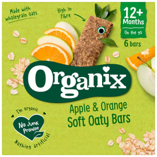 Organix Soft Oaty Bars 6pk - Apple & Orange
