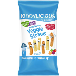 Kiddylicious Veggie Straws 4pk - Cheesy