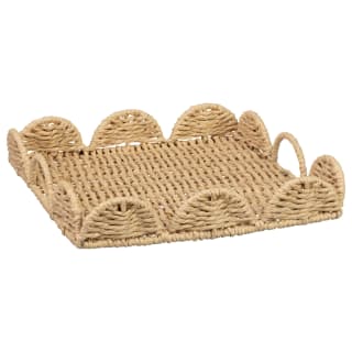 Square Scallop Tray With Handles