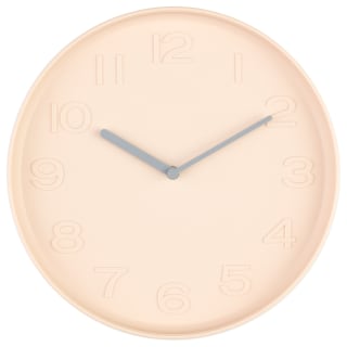 Full Colour Matt Wall Clock - Pink