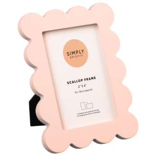 Scallop Frame 4 x 6&quot; - Pink
