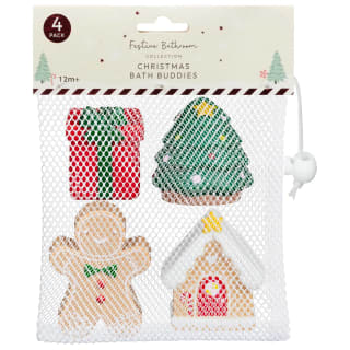 Christmas Bath Buddies Toys 4pk