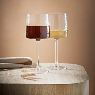 Hammered Wine Glasses 2pk