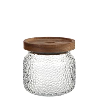 423610-small-hammered-glass-cannister-with-wooden-lid-350ml