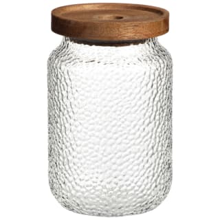 423611-large-hammered-glass-cannister-with-wooden-lid-700ml