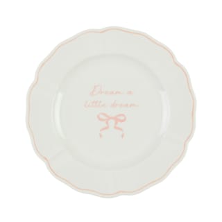 Pink Bow Slogan Plate