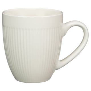 Jumbo Ribbed Mug - Cream