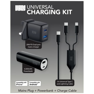 Vibes Universal Charging Kit - Black