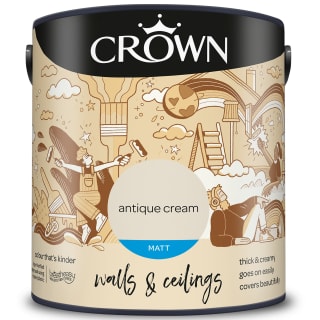 Crown Matt Emulsion Paint 2.5L - Antique Cream