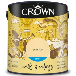 Crown Matt Emulsion Paint 2.5L - Sunrise