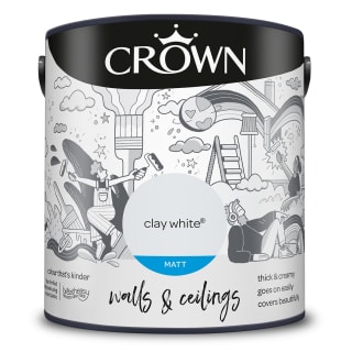 Crown Matt Emulsion Paint 2.5L - Clay White
