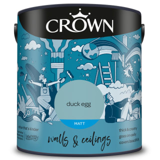 Crown Matt Emulsion Paint 2.5L - Duck Egg