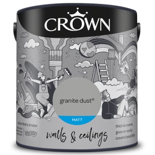 Crown Matt Emulsion Paint 2.5L - Granite Dust