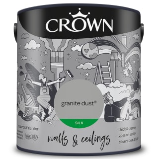 Crown Silk Emulsion Paint 2.5L - Granite Dust