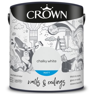 Crown Matt Emulsion Paint 2.5L - Chalky White
