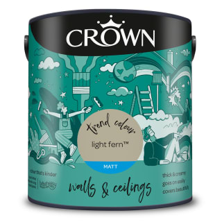 Crown Matt Emulsion Paint 2.5L - Light Fern