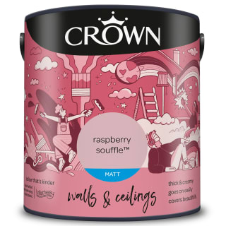 Crown Matt Emulsion Paint 2.5L - Raspberry Souffle
