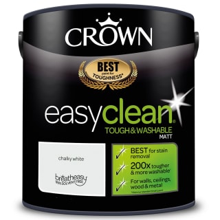 Crown Easyclean Matt Emulsion 2.5L - Chalky White