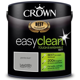 Crown Easyclean Matt Emulsion 2.5L - Granite Dust