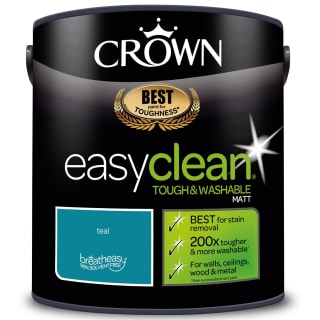 Crown Easyclean Matt Emulsion Paint 2.5L - Teal