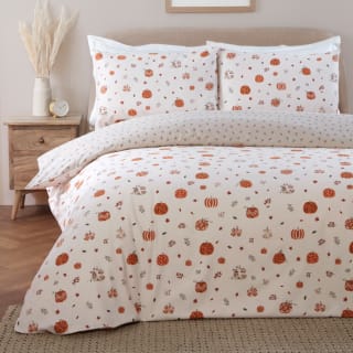 Harvest Pumpkin Print Duvet Set - Double