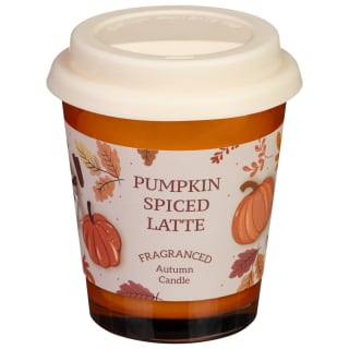 Autumnal Coffee Cup Candle - Pumpkin Spiced Latte