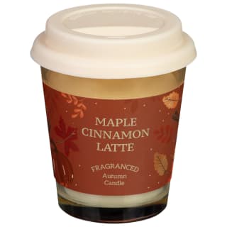 Autumnal Coffee Cup Candle - Maple Cinnamon Latte