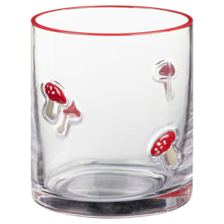 Harvest Embossed Glass Tumbler - Toadstool