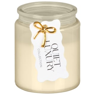 Quiet Luxury Milky Glass Candle with Charm - Cream