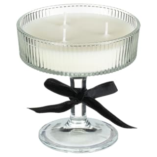 Velvet Bow Cocktail Glass Candle