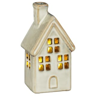 Natural Calm Ceramic House LED Candle
