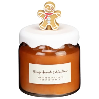 Gingerbread Cookie Scented Candle with 3D Topper