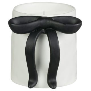 Black Bow Ceramic Candle