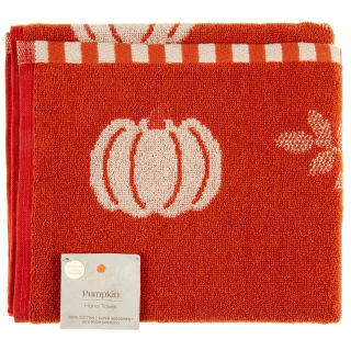 Harvest Pumpkin Hand Towel - Orange