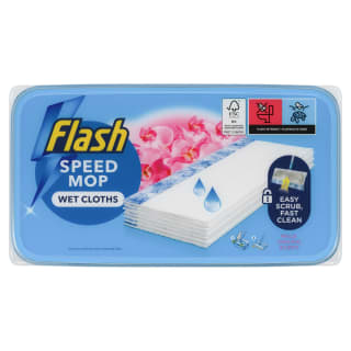 Flash Speed Mop Wet Cloths 10pk - Wild Orchid